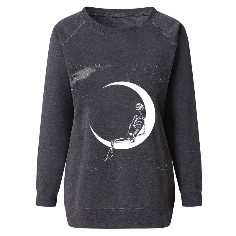 Graphic Printed Crew Neck Sweatshirt