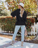 Fashion Long Sleeve Button Up Pockets Sweater