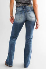 High Waist Zip Up Denim Jean Pants