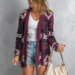 Open Front Long Sleeve Sweater Cardigan