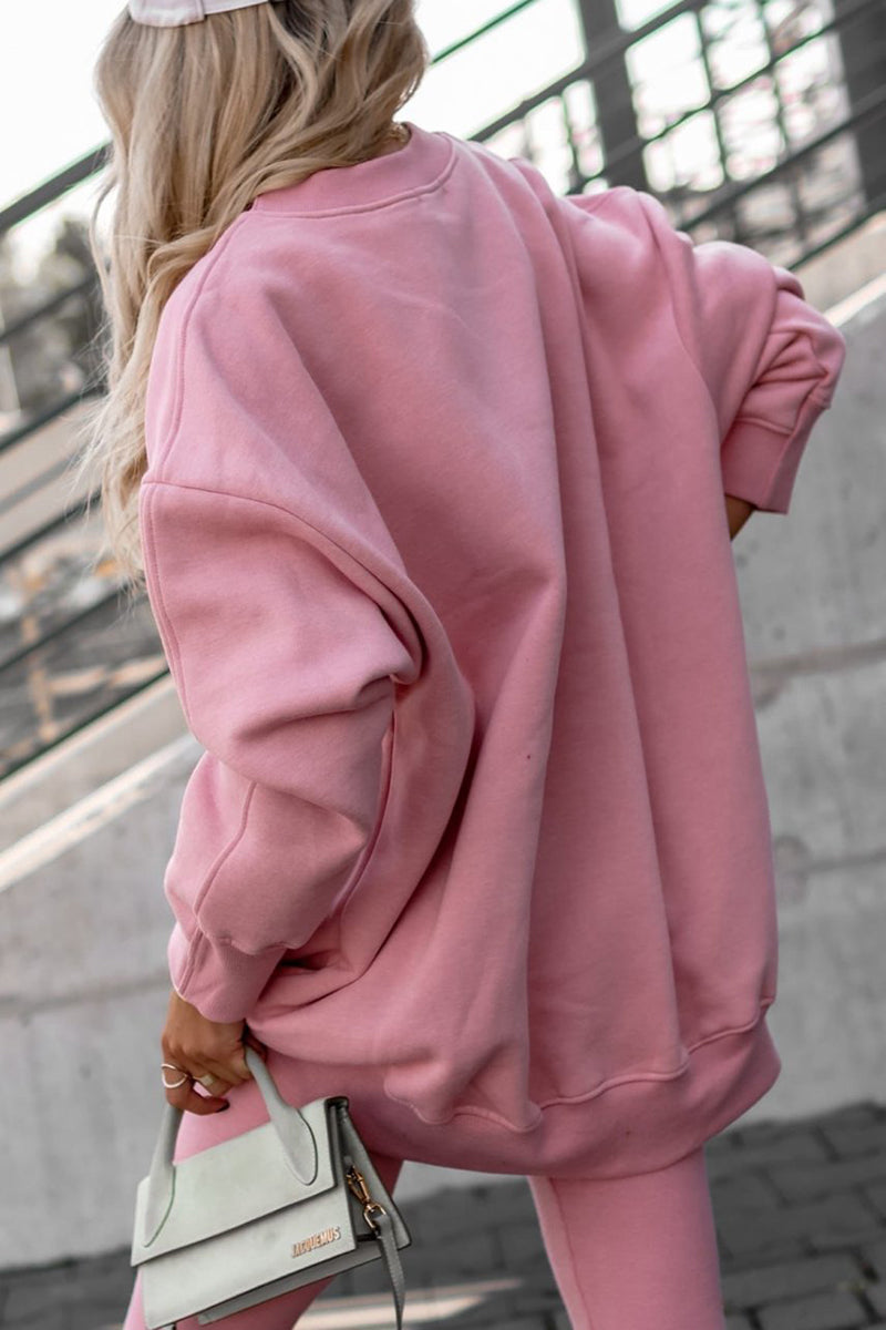 Classic Crew Oversized Sweatshirt Tracksuits