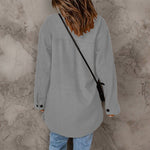 Casual Long Sleeve Button Down Shirt Top