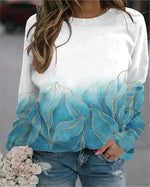 Elegant Crew Neck Long Sleeve Sweatshirt