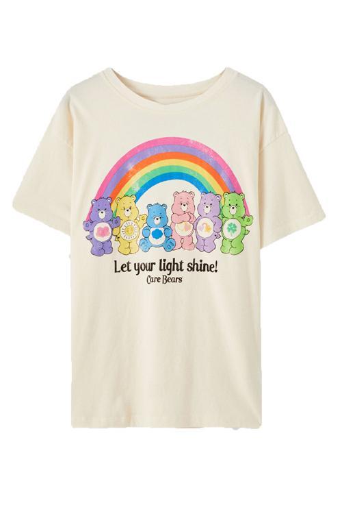 Let Your Light Shine Rainbow Bear T Shirt
