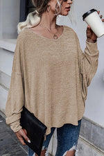 Tie Backless Long Sleeve Blouse