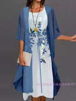 Elegant Short Sleeve Stylish Vintage Midi Dress