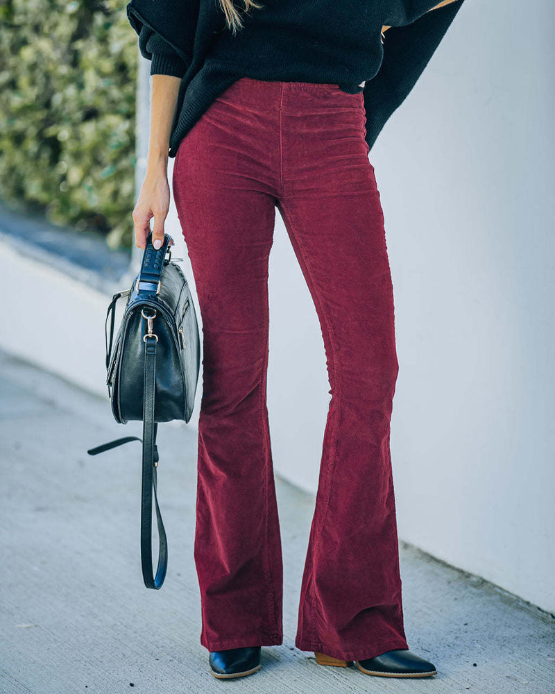 High Waist Long Wide Leg Trouser Pants