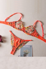 Floral Lace Lingerie Set