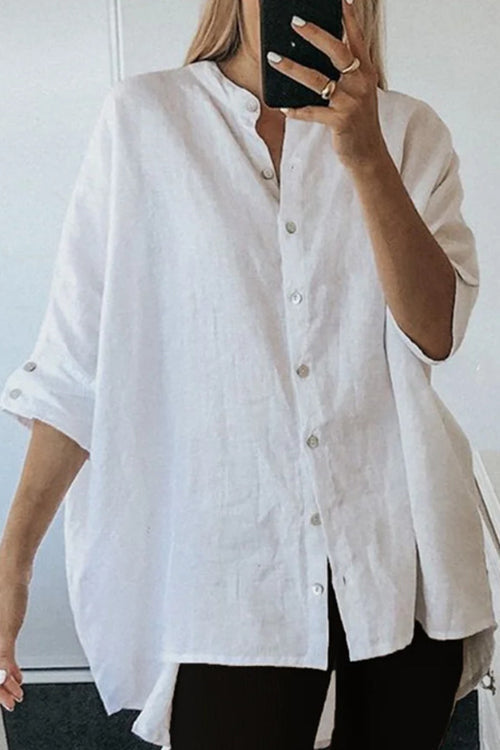 Coastal Getaway Button Down Blouse