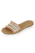 Boho Tassels Flat Slipper