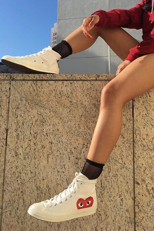 Couples PLAY Heart Lace Up Sneakers