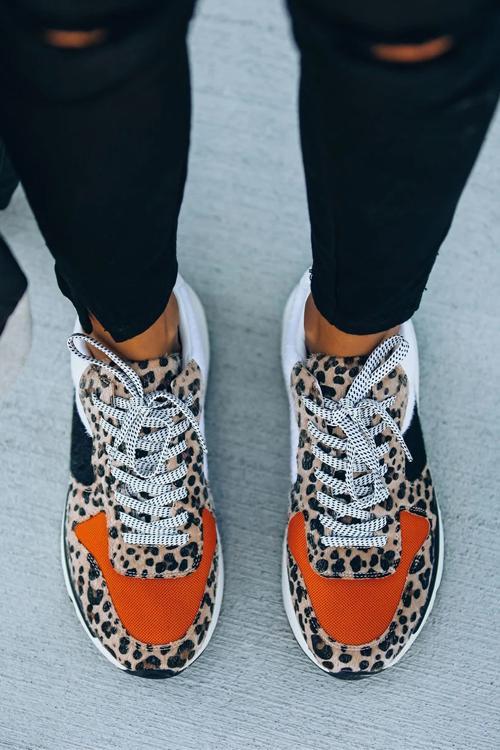 Animal Print Platform Sneaker