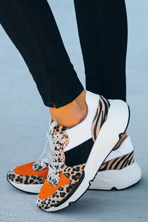 Animal Print Platform Sneaker