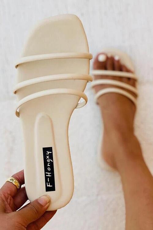 Minimalist Strappy Slide Sandals