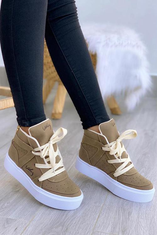 Lace Up High Top Sneakers