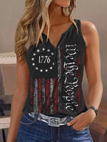 Women's Tank Tops Casual Print V-Neck Sleeveless Tank Top