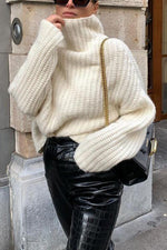 Cowl Neck Loose Sweater