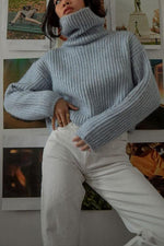 Cowl Neck Loose Sweater