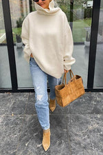 Cowl Neck Loose Sweater