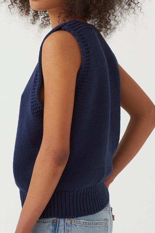 Deep V Neck Loose Sweater Vest