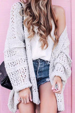 Crochet Knit Loose Cardigan