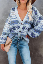 Boho Horn Button Cardigan