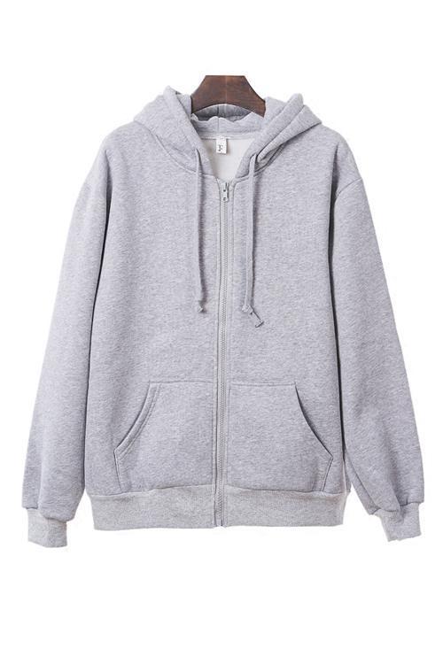 Pockets Loose Hoodie Coat