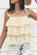 Layer Ruffles Slip Top