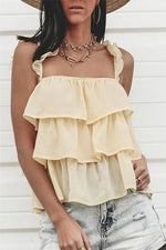 Layer Ruffles Slip Top