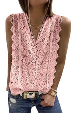 Lace V Neck Blouse