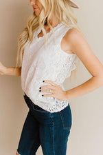 Lace V Neck Blouse