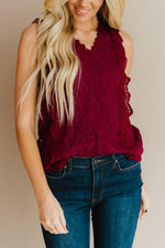 Lace V Neck Blouse