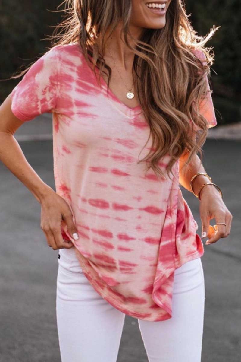 Florcoo Loosetie Tie-dye Top