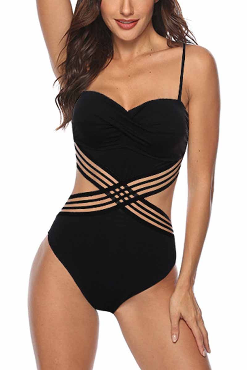 Black Sexy Backless Ladies Swimsuit