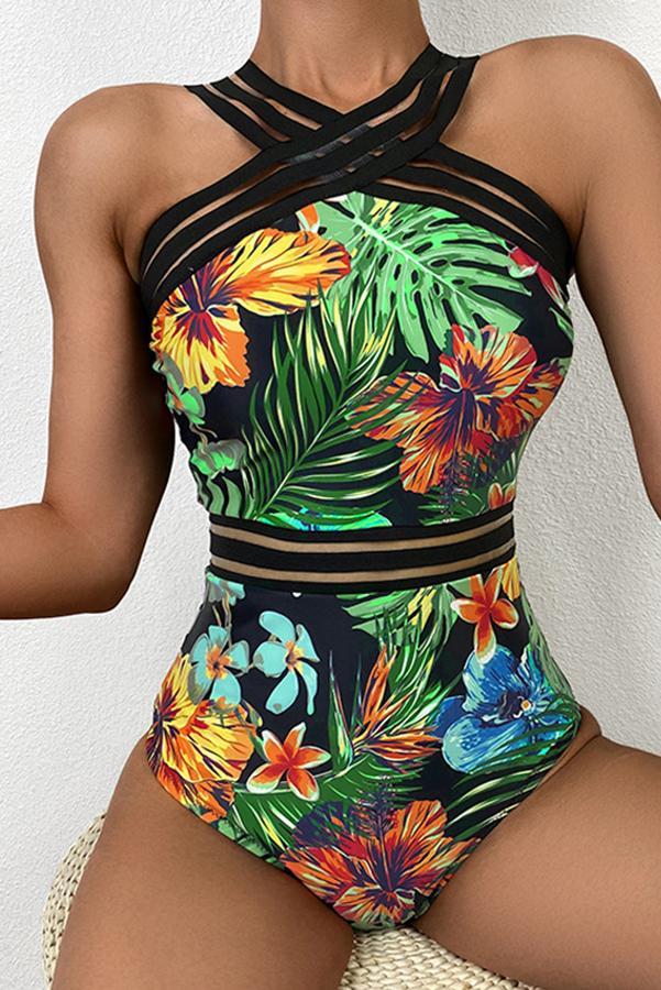 Rainforest Print One-piece Swimsuit