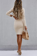 Sonoma Weekend Button Ribbed Knit Dress