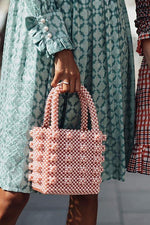 Luxe Pearl Beads Mini Tote