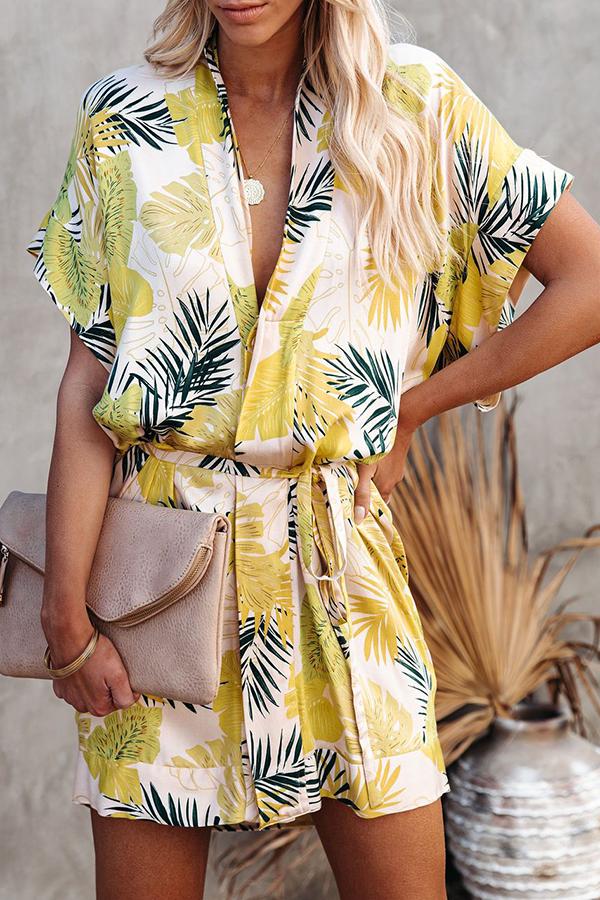 Tropical Vibes Only Versatile Kimono Dress