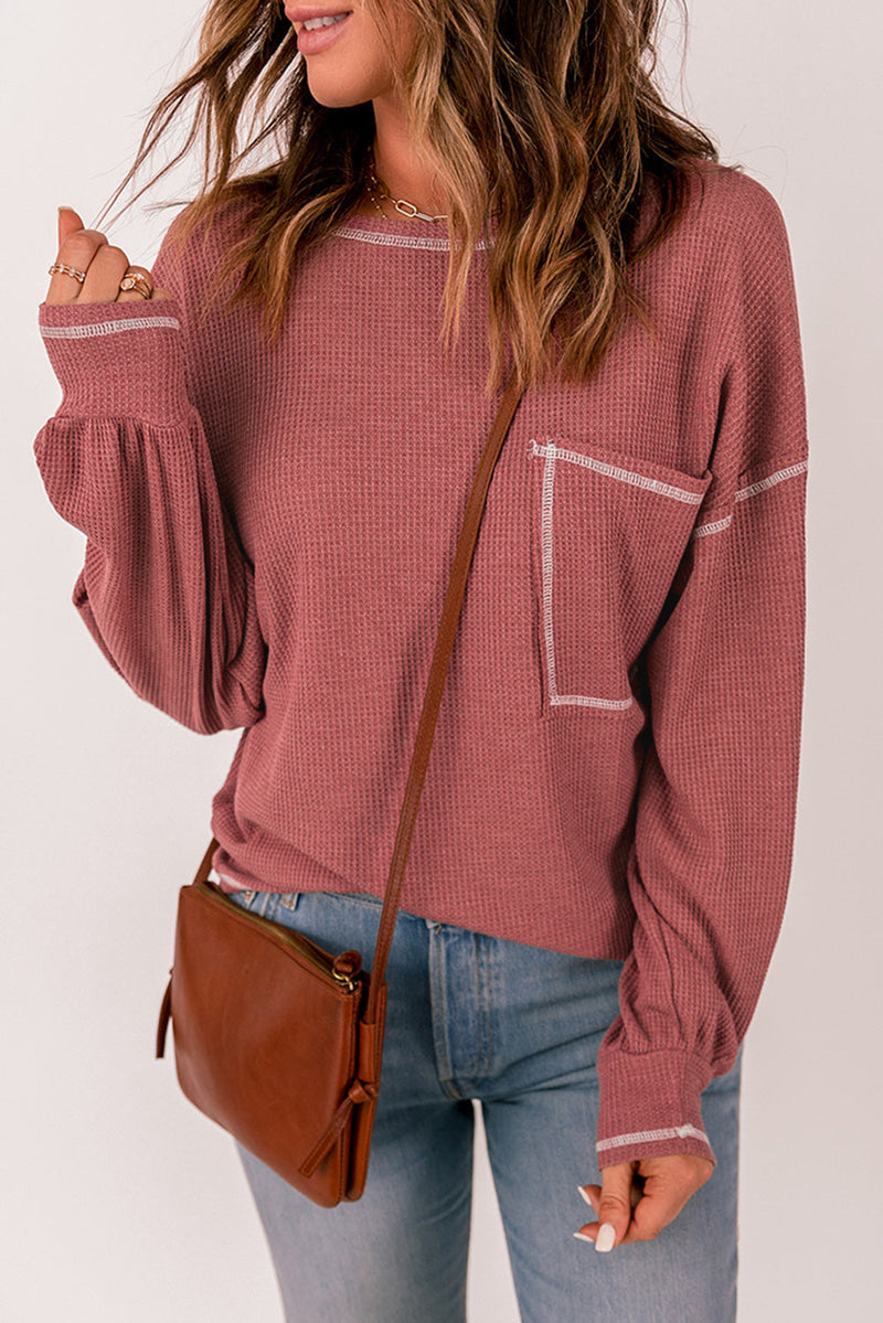 Finally Friday Waffle Knit Top