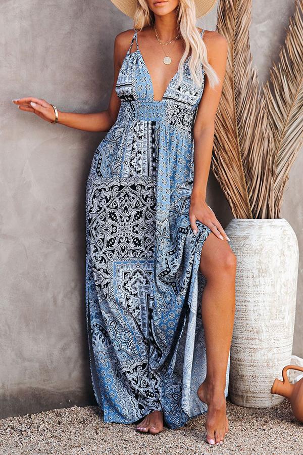Rhyme or Reason Paisley Patchwork Maxi Dress