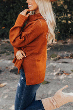 Plush Comfort Solid Color Turtleneck Sweater