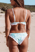 Ocean Oasis Ruffle V-neck Bikini