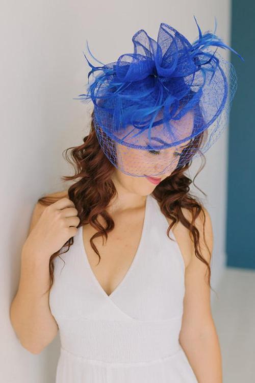 Feather Veil Fascinator