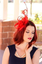 Feather Mesh Fascinator