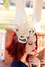 Feather Mesh Fascinator