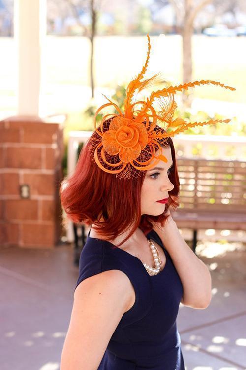 Feather Mesh Fascinator