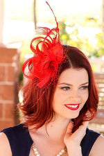 Feather Mesh Fascinator