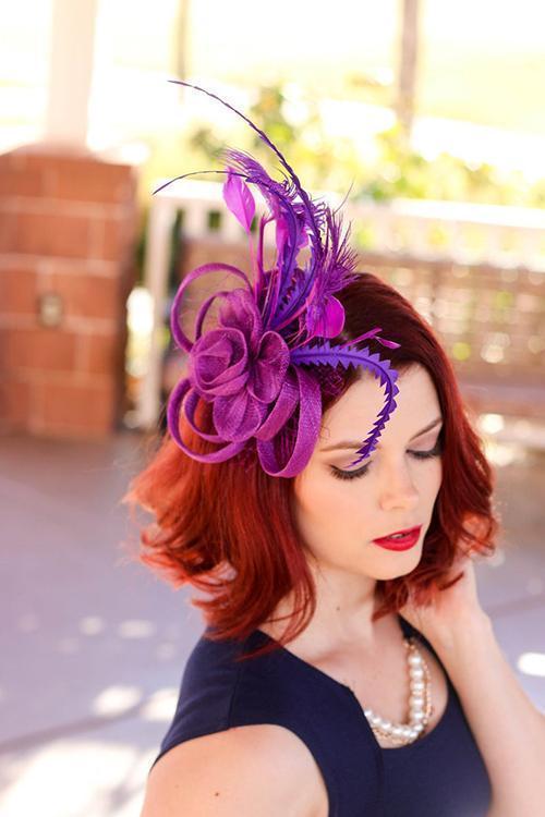 Feather Mesh Fascinator