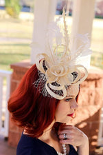 Feather Mesh Fascinator