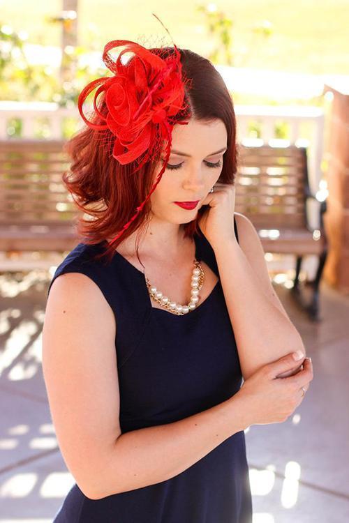 Feather Mesh Fascinator